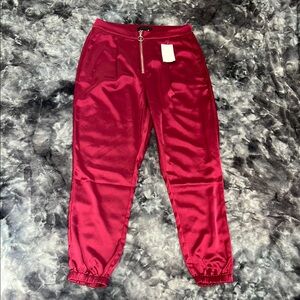 Paige Wine Red Jogger Pants – NWT Size 4 Stylish & Comfy